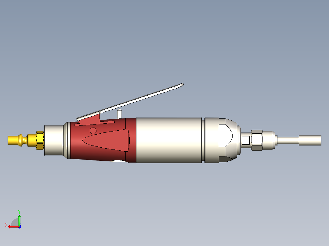 校正气动、气动研磨机、工具后视图