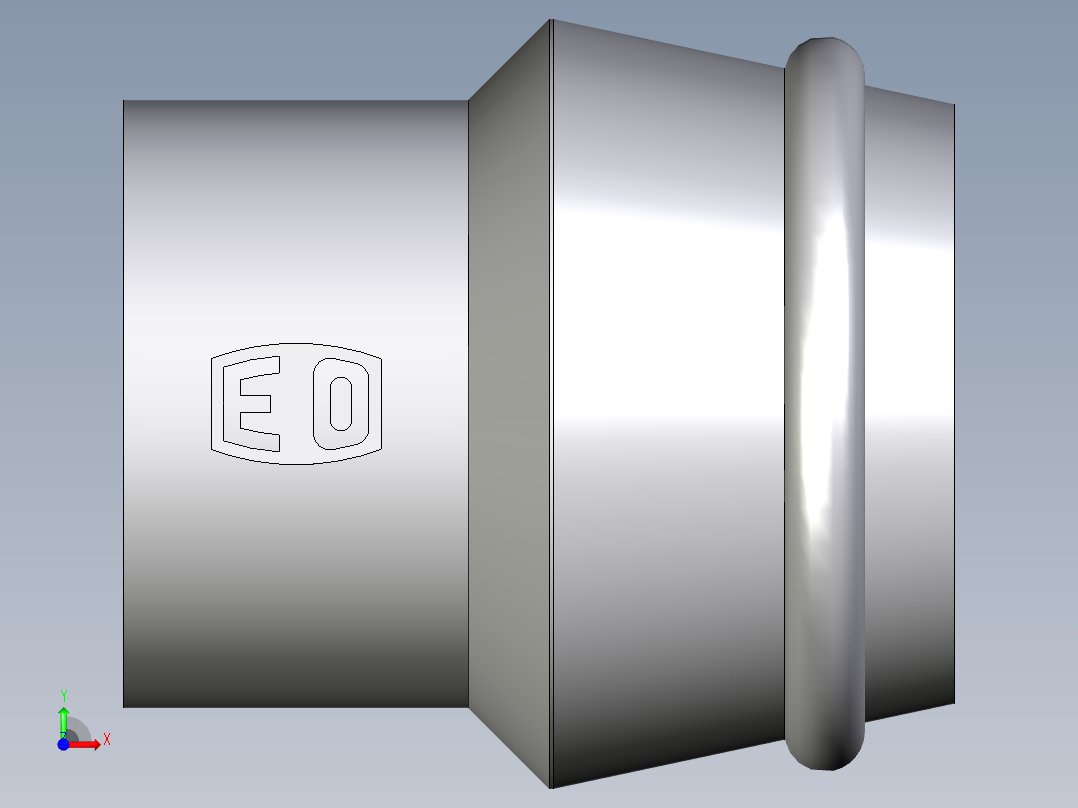 卡套式工业通用硬管接头EO_Blanking_plug_for_cones_VKA15CF前视图