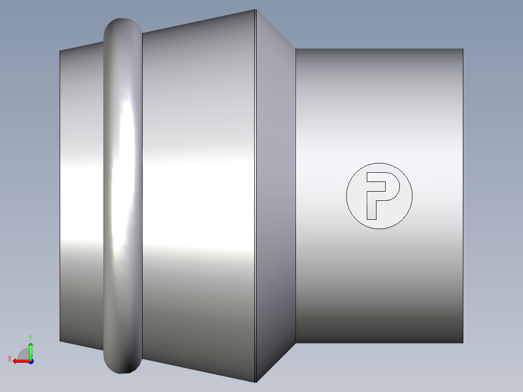 卡套式工业通用硬管接头EO_Blanking_plug_for_cones_VKA15CF后视图