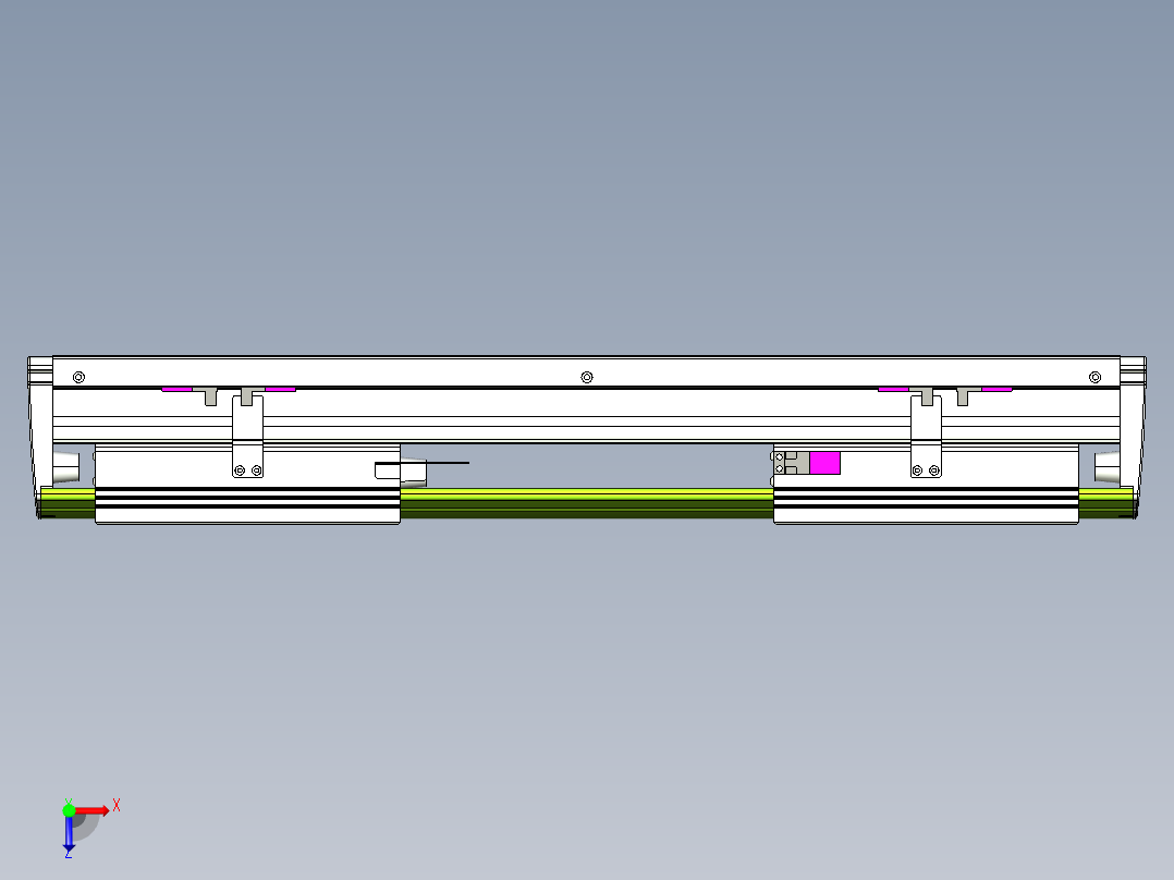威洛博VL系列3d模型模组2VL22H2Y-S200俯视图