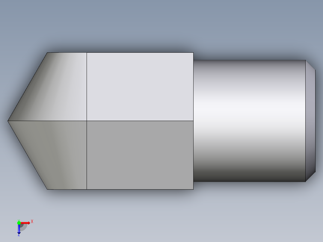 卡套式工业通用硬管接头EO_Union_elbow_W04LL71X俯视图