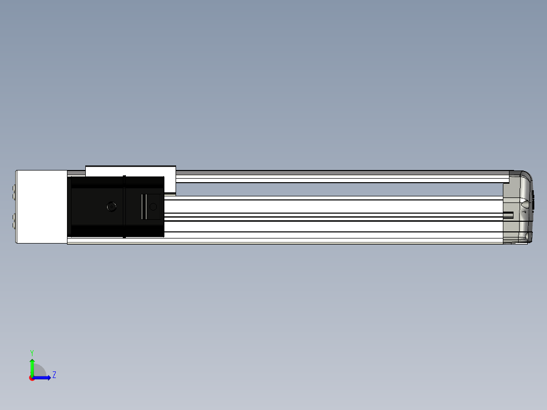 Toyo东佑达直线模组-ETH13-300-BL-200W左视图