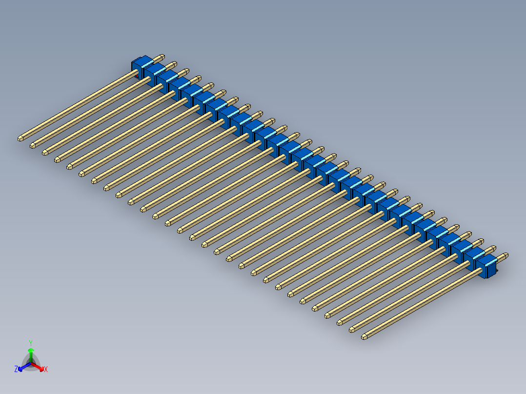 彩色公头100mil（2.54mm）系列-DS1021_blue_1x29p_100mil_Type43_rev1.0