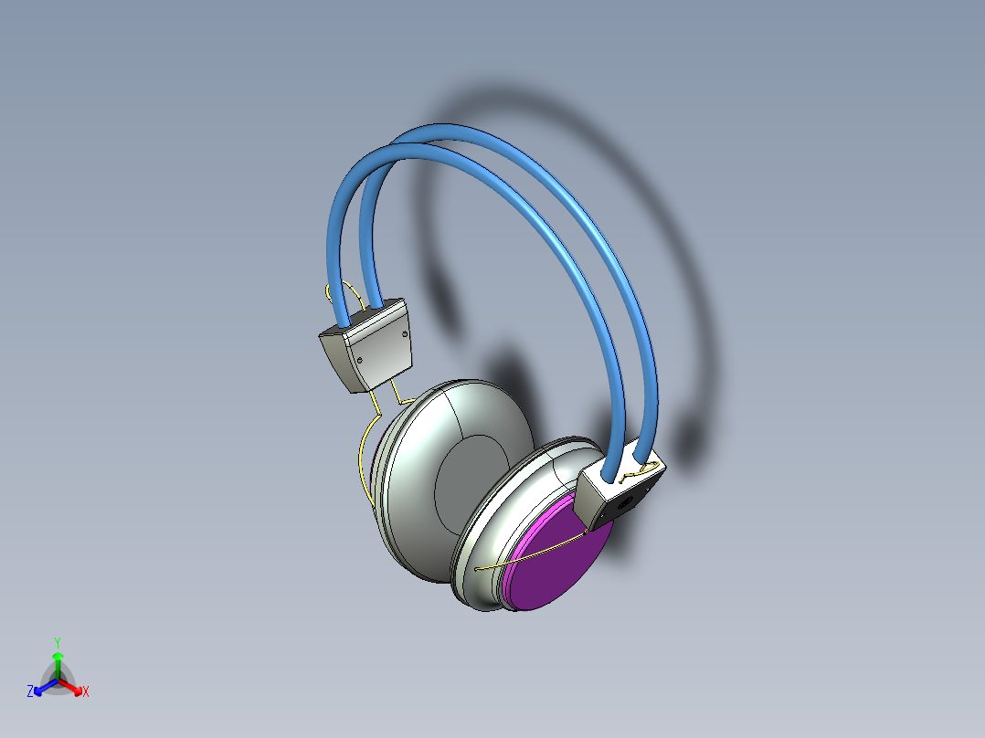 耳机4正等轴测图