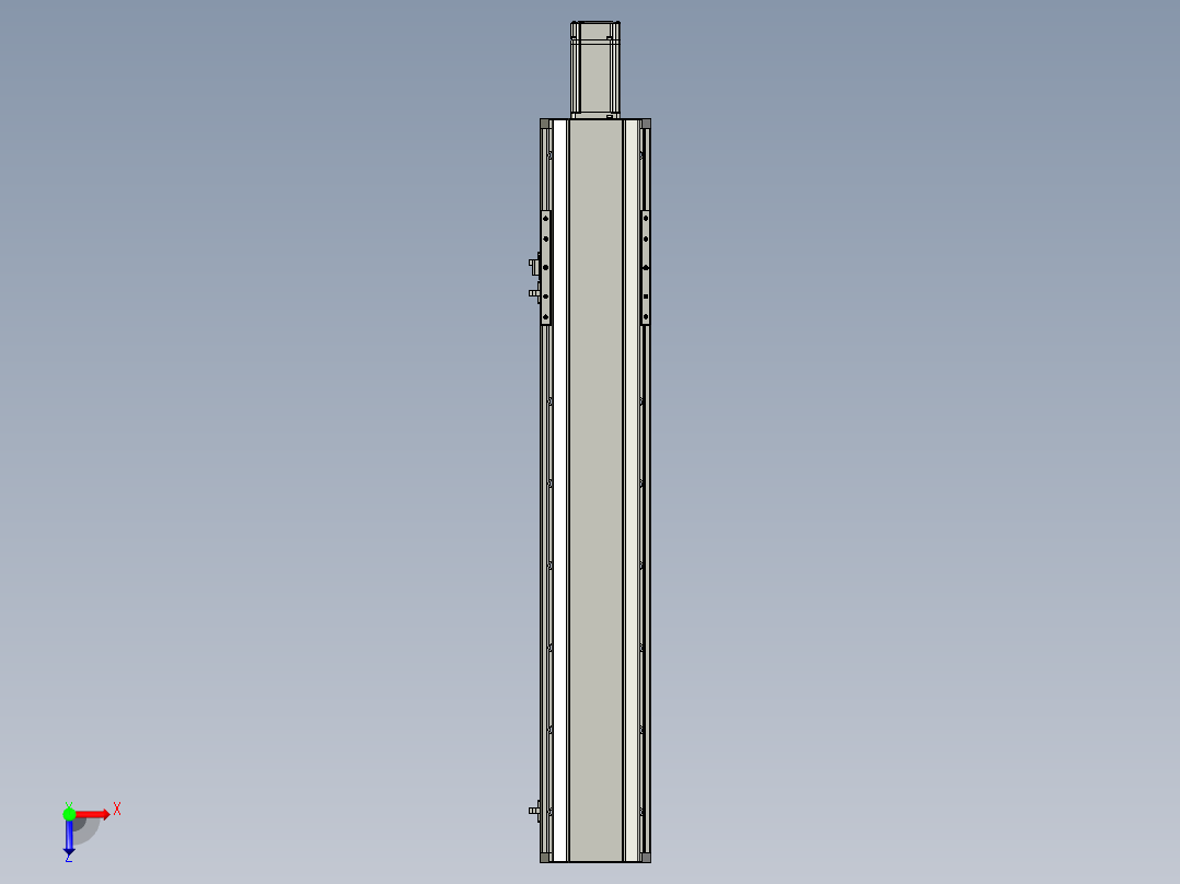 东锦丝杆传动-直线滑台模组DH135-C-L10-S600-BC-P400W-C3俯视图