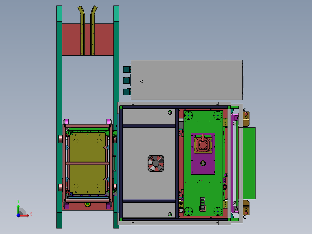 塑料热熔气动通用设备前视图