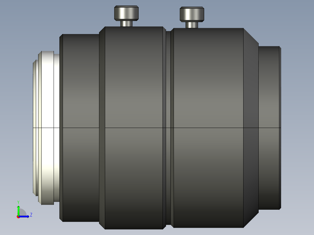 基恩士CA-LH16_kc图纸模型左视图