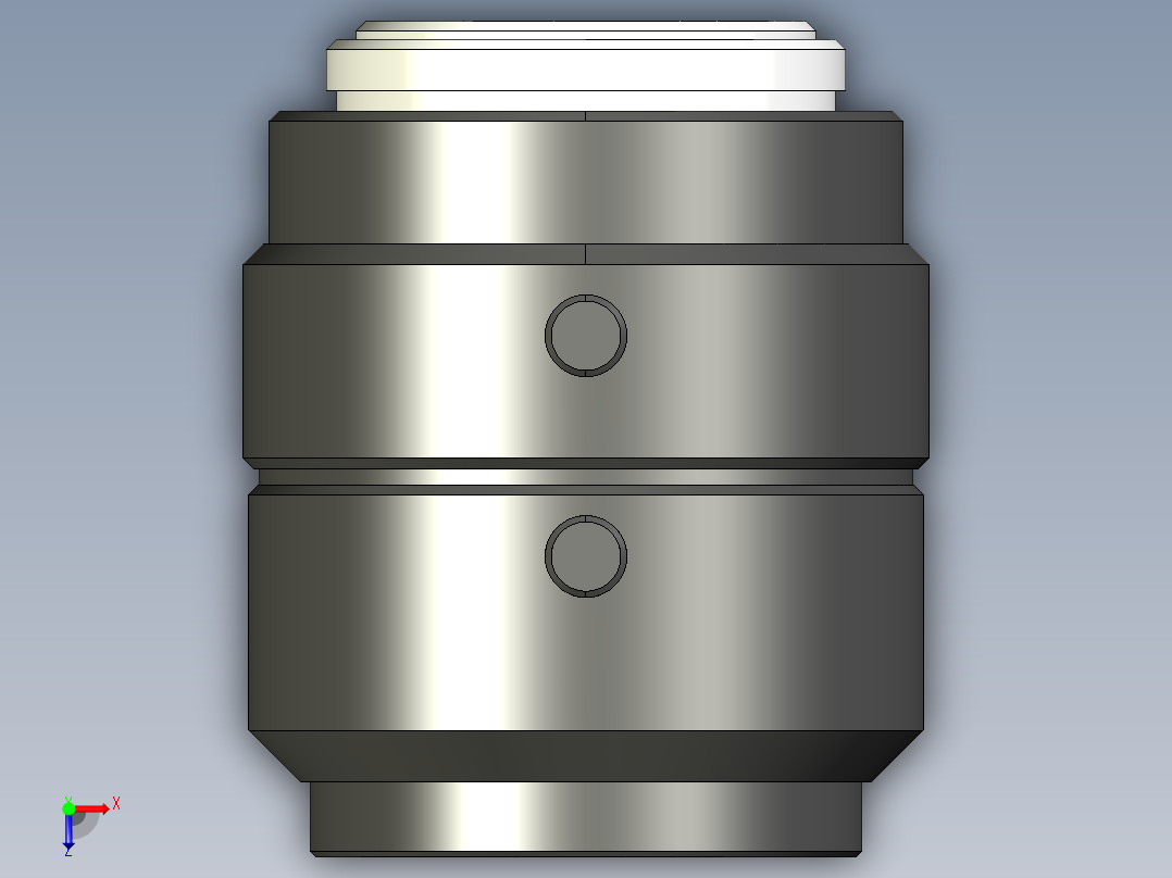 基恩士CA-LH16_kc图纸模型俯视图