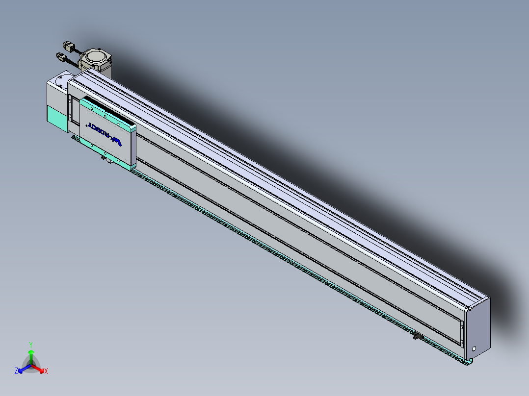 威洛博VBC同步带传动一无尘环境VBC14-L45-S950-BLD-ZP40-C3正等轴测图