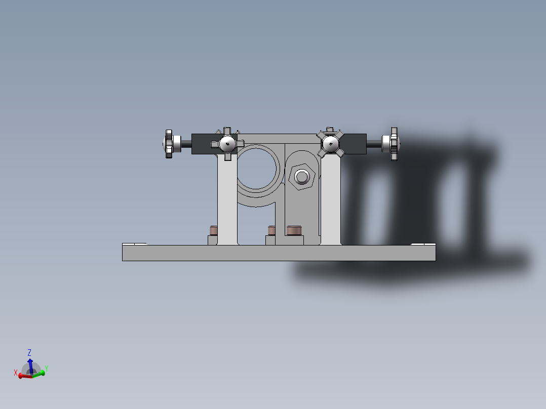 底座夹具设计前视图