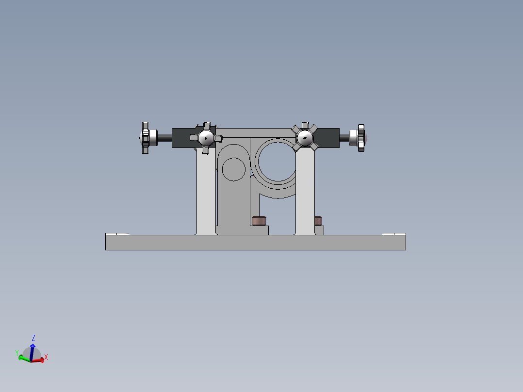 底座夹具设计后视图