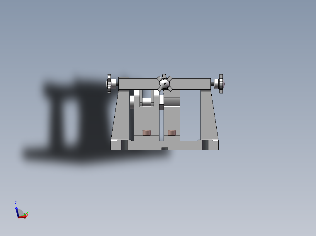 底座夹具设计左视图