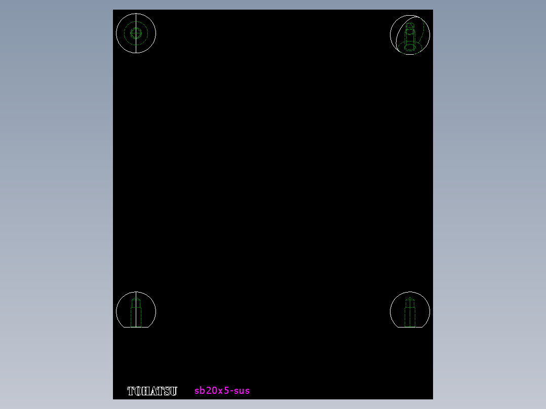 把手頭(不銹鋼)SB-SUS-2D多系列多零件图纸模型