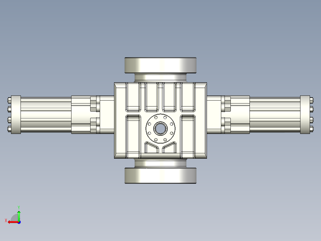 单闸板液压防喷器设计含UG三维+CAD+说明书后视图