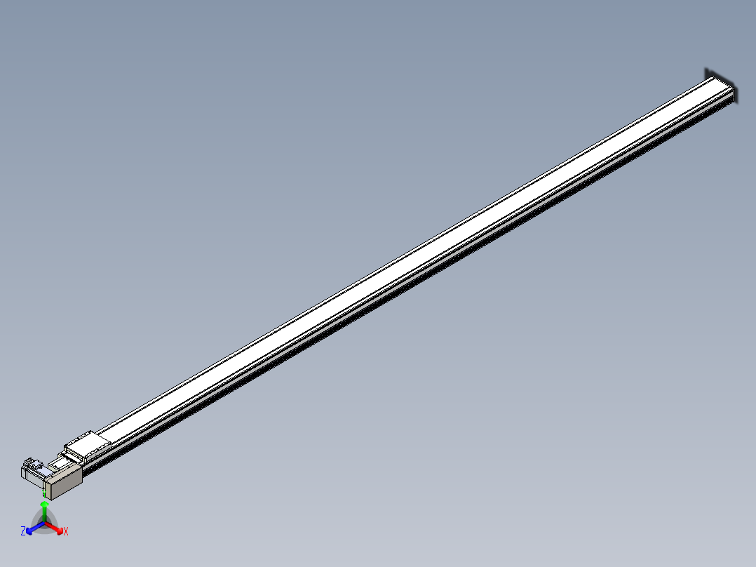 同步带全封闭直线模组TPA-HCB-105D-90-L2900-MR-Y-P20-N3正等轴测图