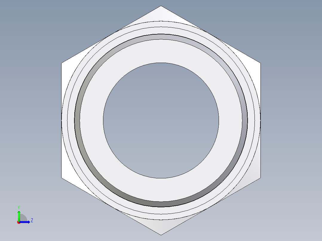 卡套式工业通用硬管接头EO_Male_Stud_connector_GE38SREDOMD71左视图