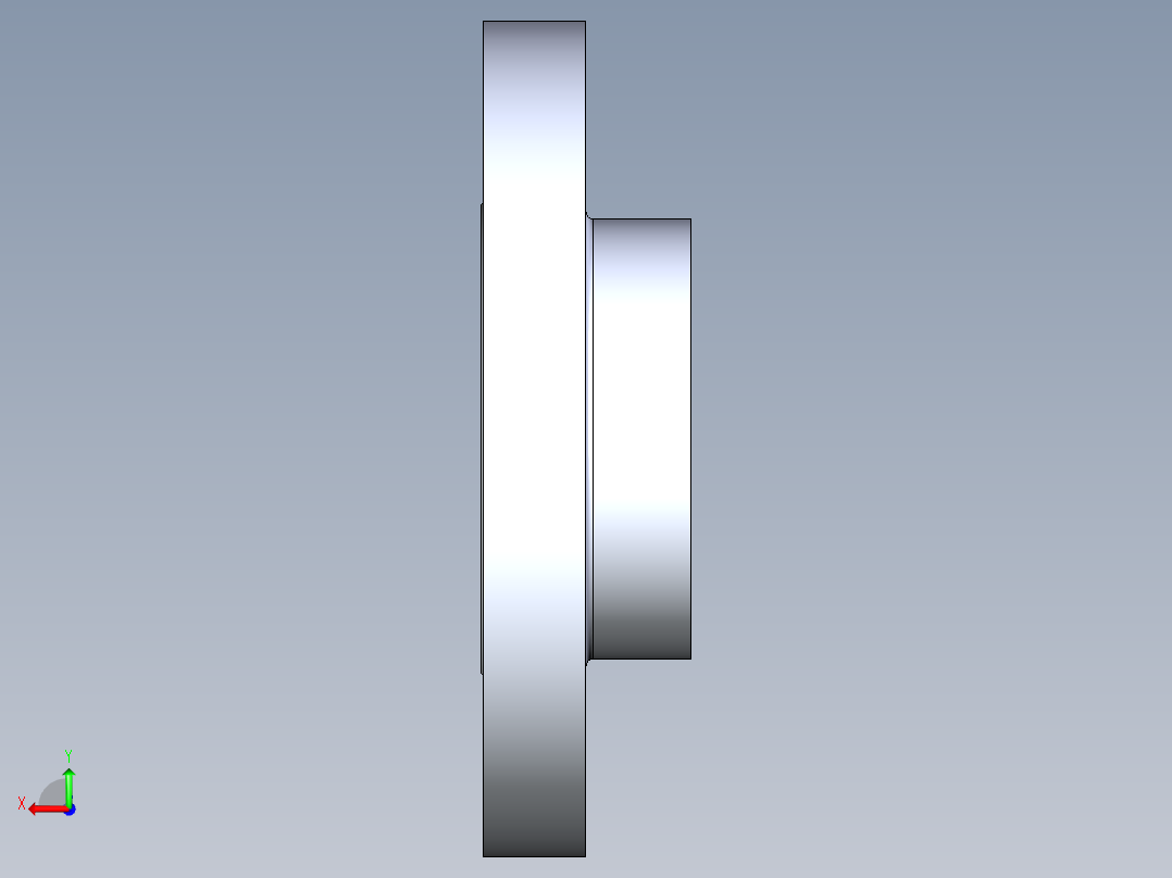 船舶管路系统S22_SeaDrainPLUS_Flange150Solid-S_37E169203_3in Sea Drain Plus - Flange 150lb Solid - S后视图