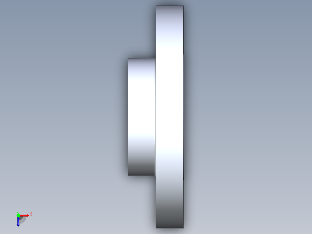 船舶管路系统S22_SeaDrainPLUS_Flange150Solid-S_37E169203_3in Sea Drain Plus - Flange 150lb Solid - S俯视图