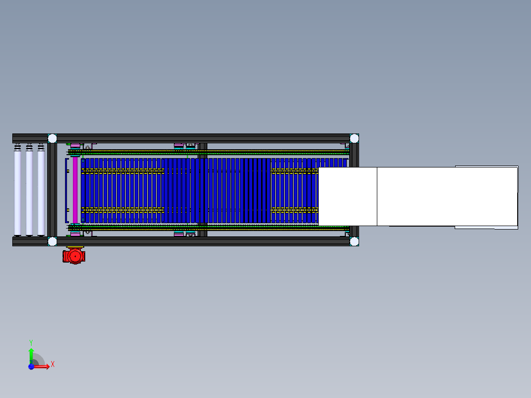 送苗装置(1)前视图