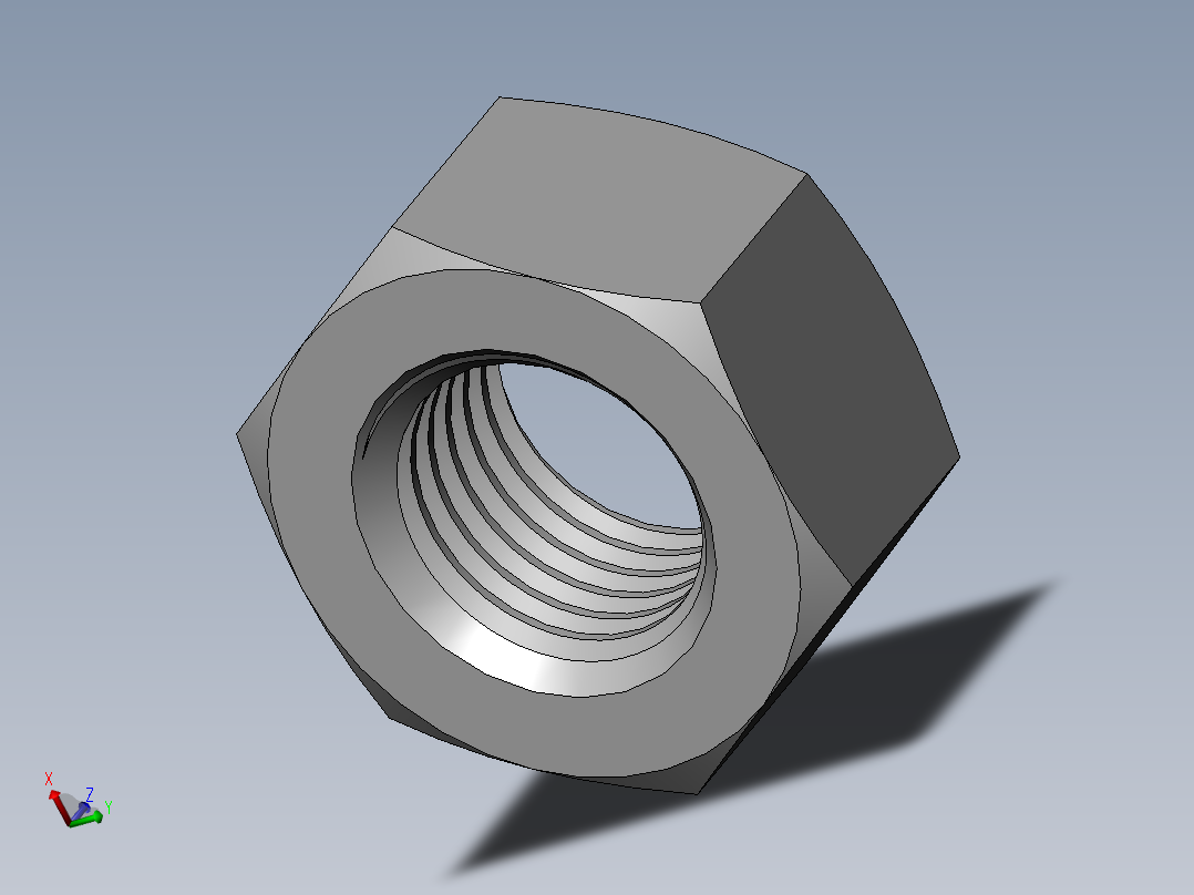 DIN 934 螺母-M27 Nut.SLDPRT