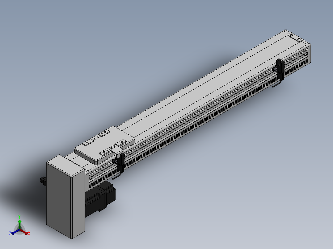 精密模组MY60-T10-400L-BM-P10-C4-C正等轴测图