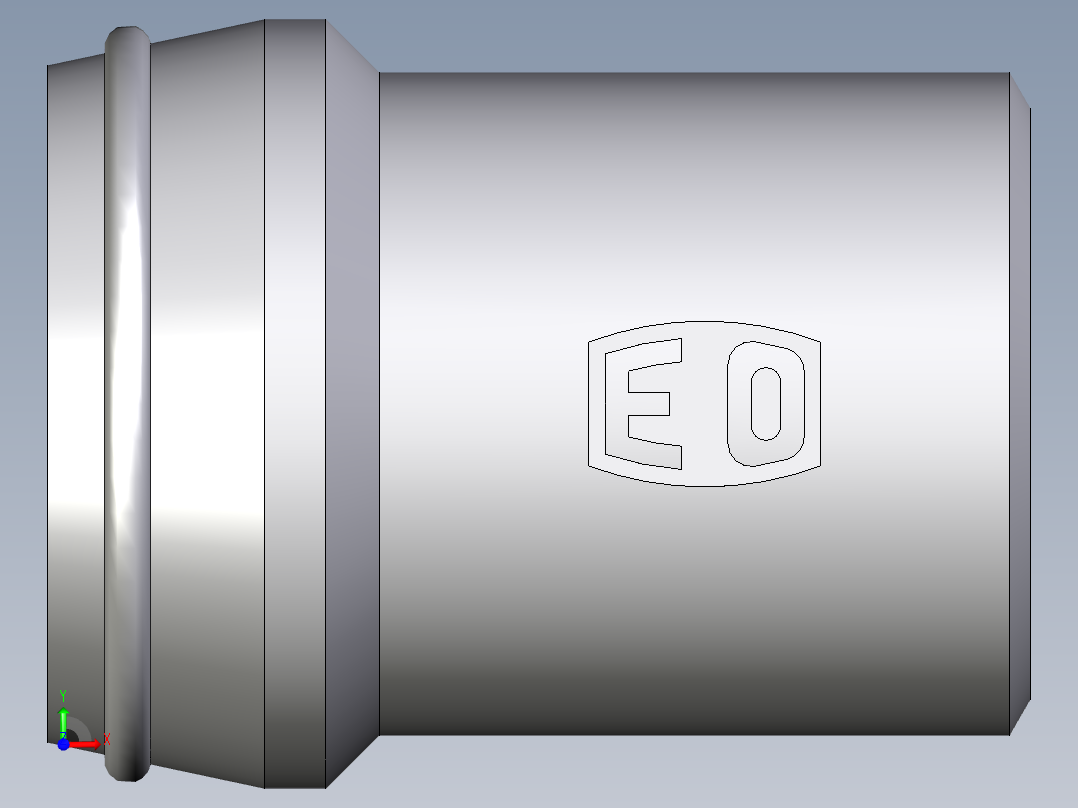 卡套式工业通用硬管接头EO_Schweisskegel_SKA28X3前视图