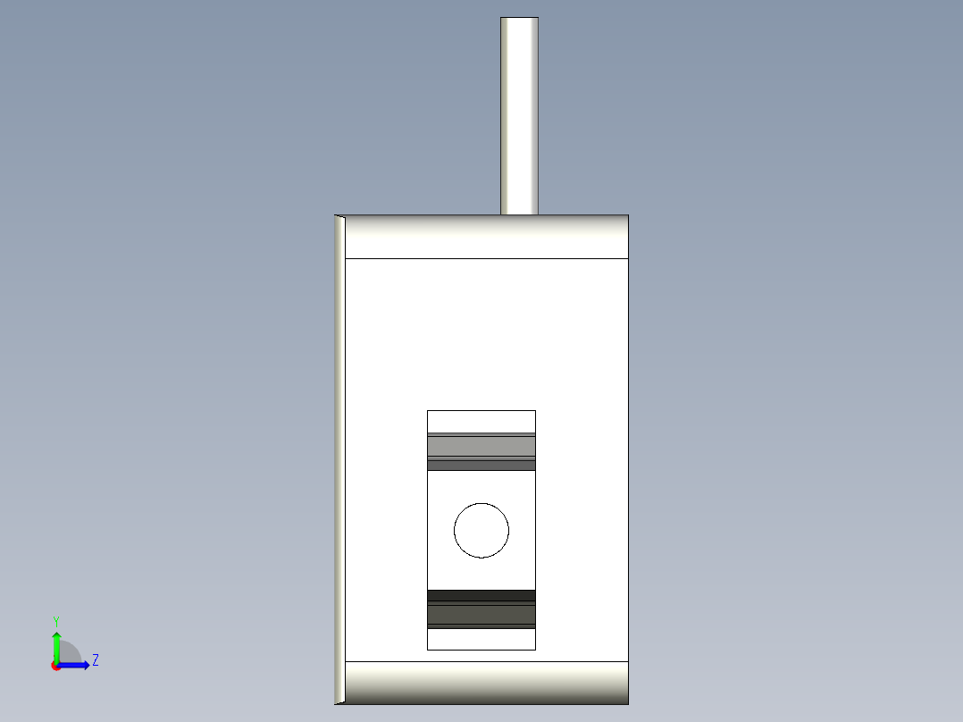 基恩士SJ-U1_kc图纸模型左视图