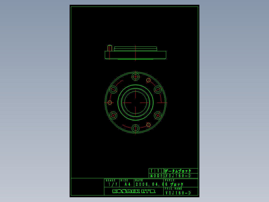 KOSMEKVSJ160-D多系列多零件图纸模型多系列多零件图纸模型