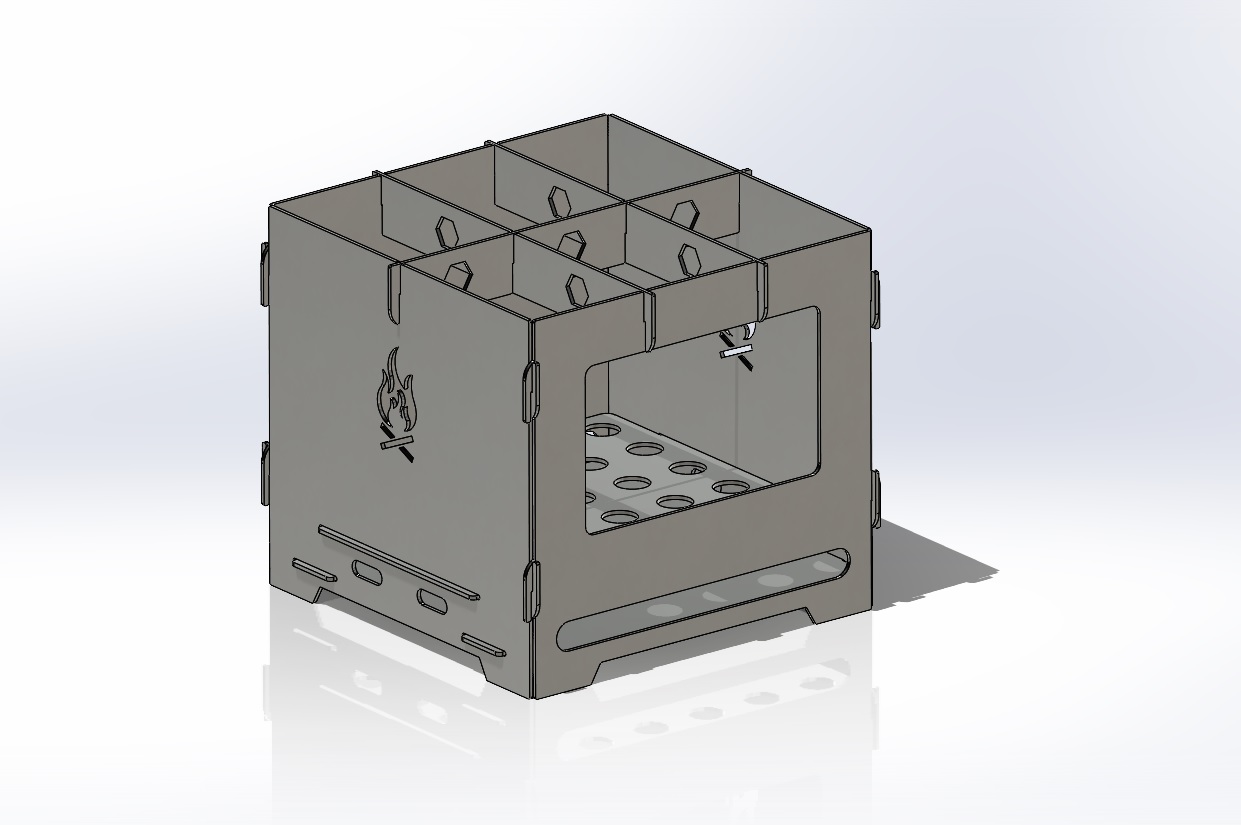 可拆卸钣金烧烤炉子