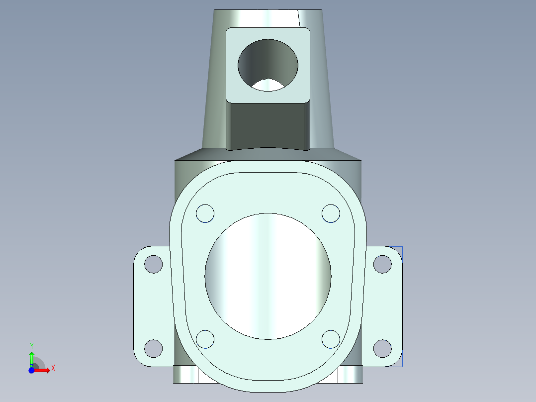 发动机鼓风机总成前视图