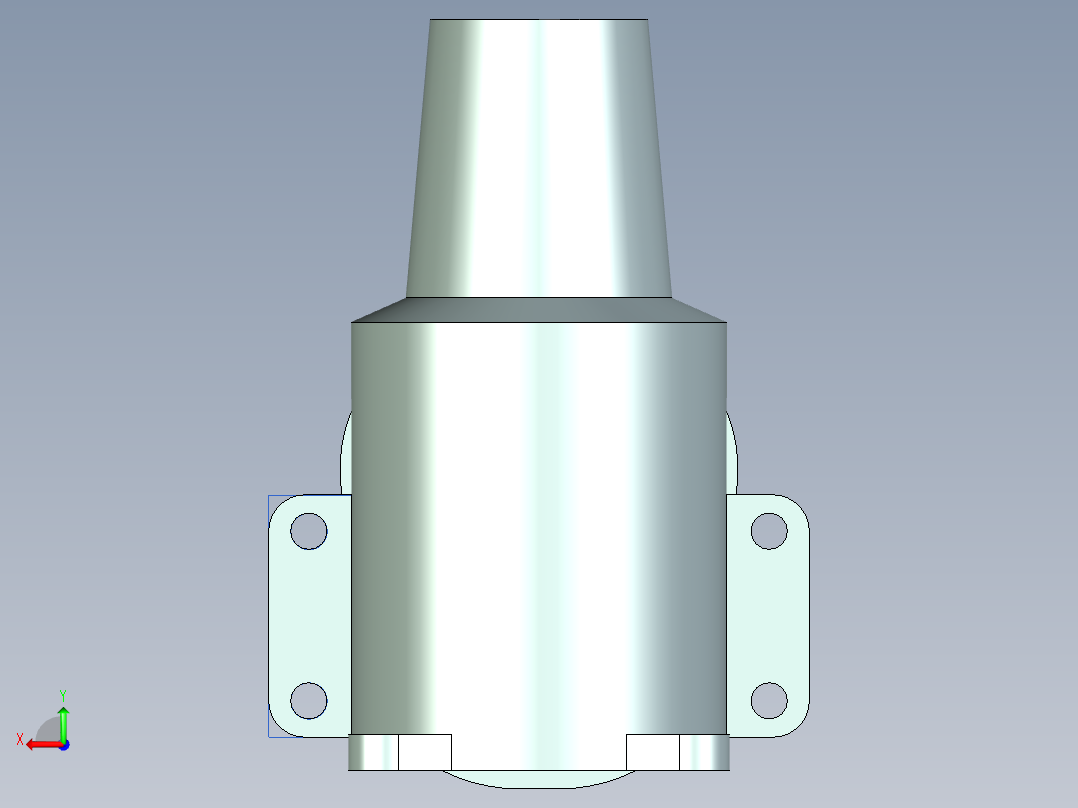 发动机鼓风机总成后视图