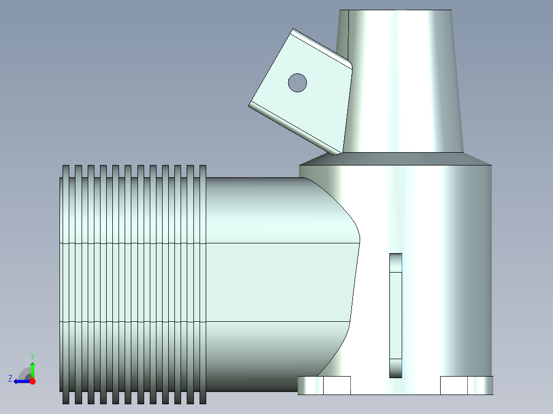 发动机鼓风机总成右视图