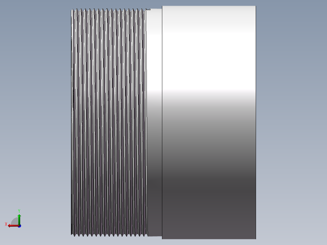 丝头-单外丝 DN100后视图