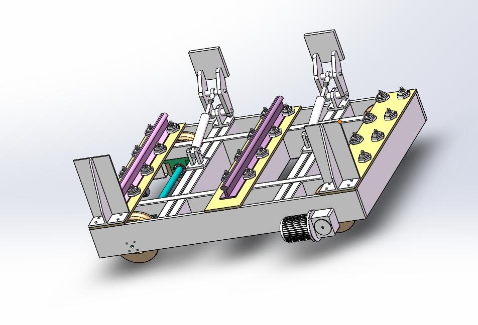 Q387-生产线摆渡小车的设计【三维SolidWorks】