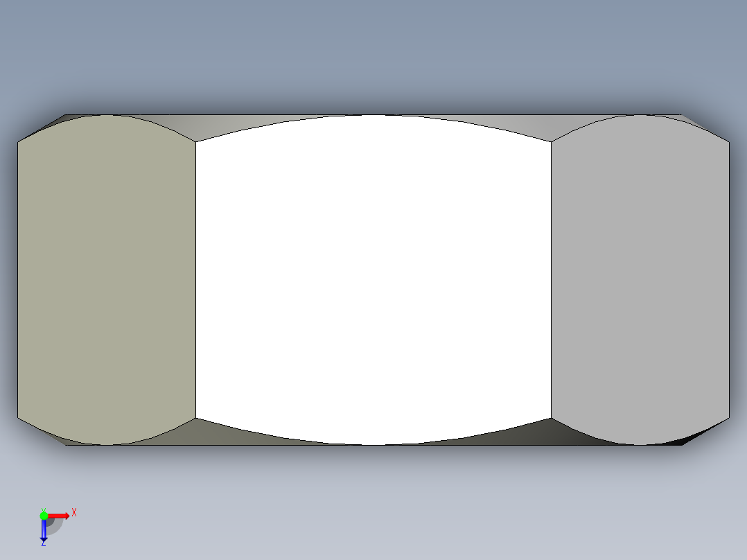 DIN 934 螺母-M64 Nut.STEP俯视图