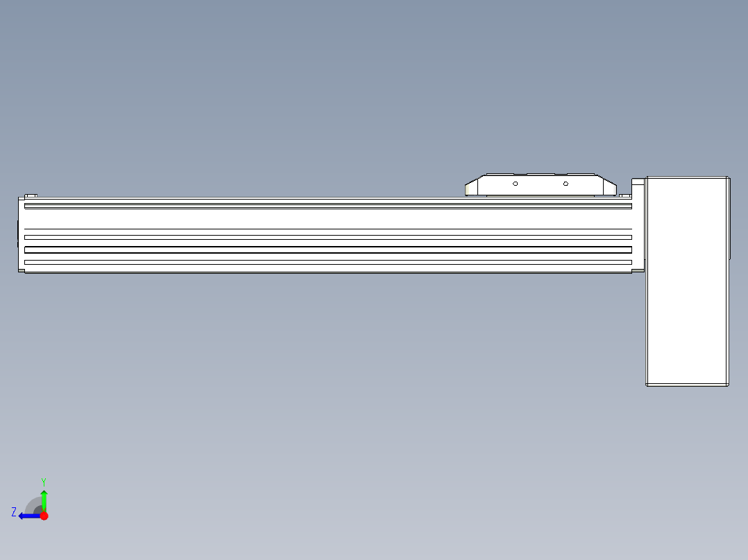 同步带全封闭直线模组TPA-HCB-85D-90-L300-LP-C-P20-N3右视图