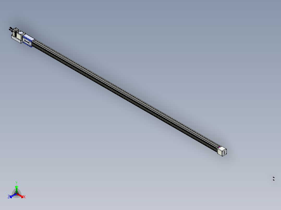 威洛博LB.GB同步带传动--欧规系列GB8-L96-S3850-BL-P75正等轴测图