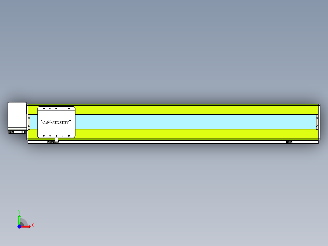 威洛博VBC同步带传动一无尘环境VBC17-L45-S1100-BRD-ZP75-C3前视图