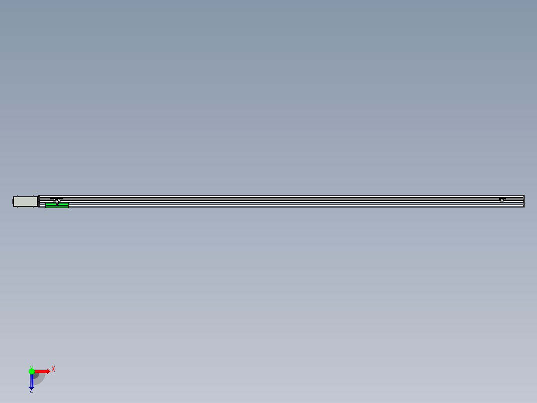 同步带滑台-半封闭B13H-L45-S2700-R-P40-D3俯视图