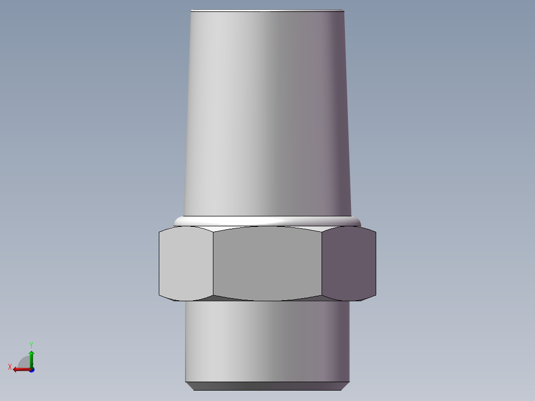 气动接头-消音器BSL03(3分)后视图