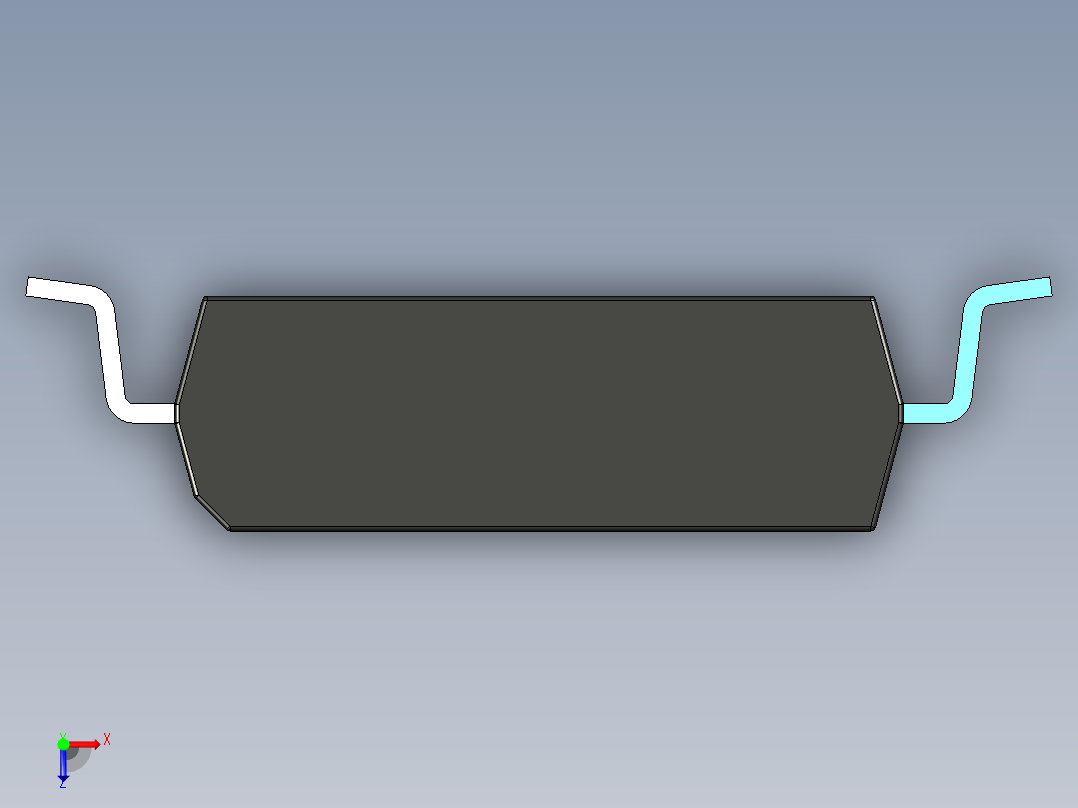 元器件3D封装SOIC14W42俯视图