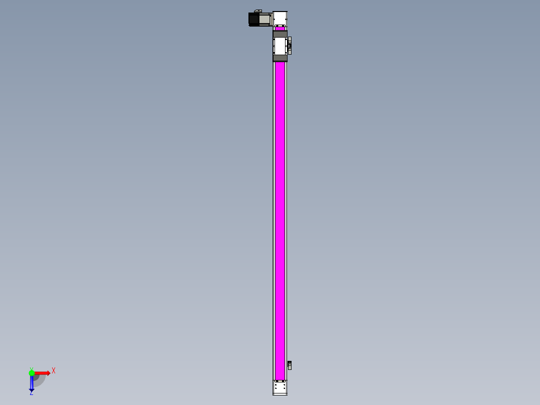 同步带滑台-欧规BC6-L120-S1400-L-P40-D3俯视图