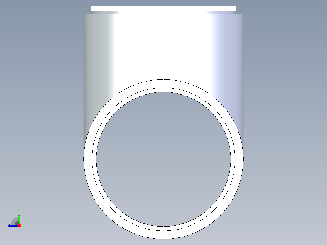 聚氯乙烯配件02A-Sch80_ReducingTee_SxSxS_801-668FB_12in x 8in右视图