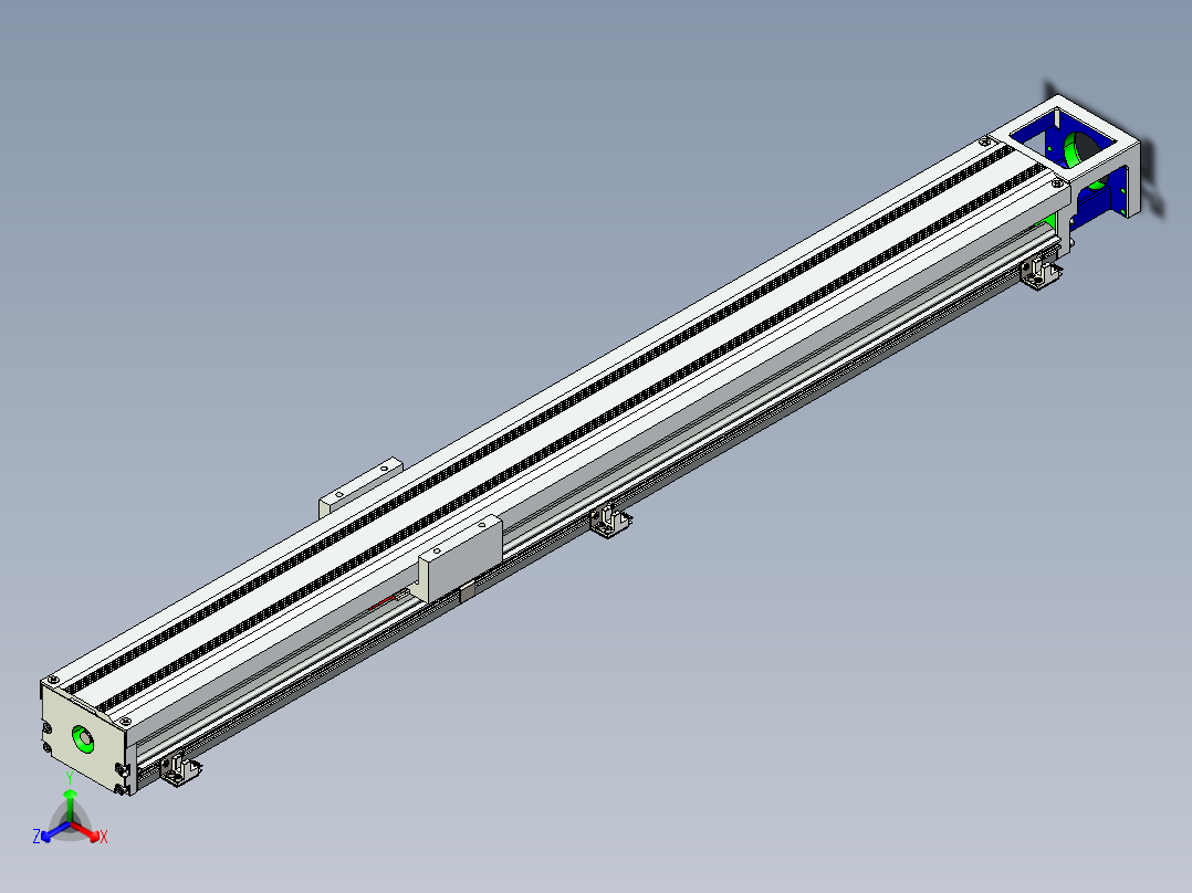 直线模组KKR86C-940A1-F0CS2_W设计图纸正等轴测图
