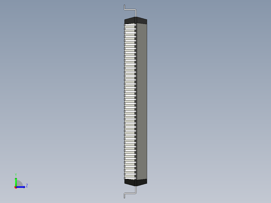 元器件3D封装QFP160_FPT-160P-M08167左视图