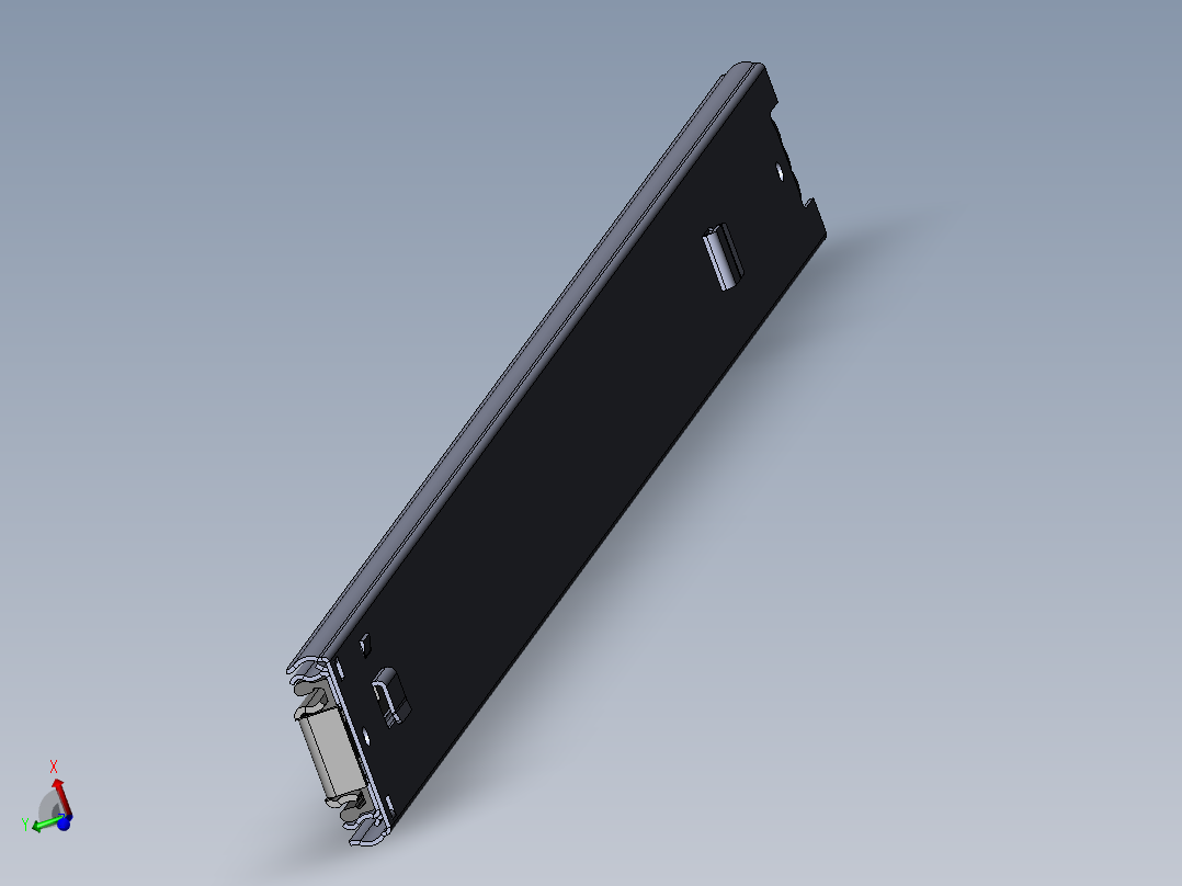 滑轨（左侧和右侧）550毫米抽屉导轨