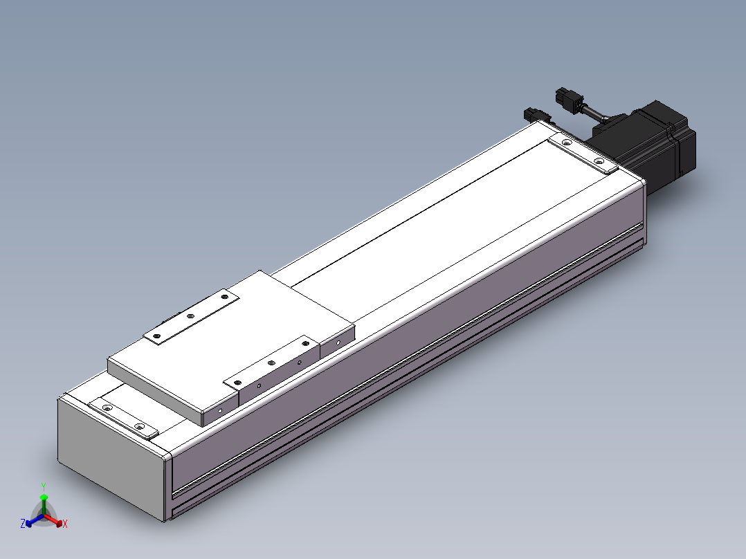 精密模组MC140-L05-300-BC-M200-C4正等轴测图