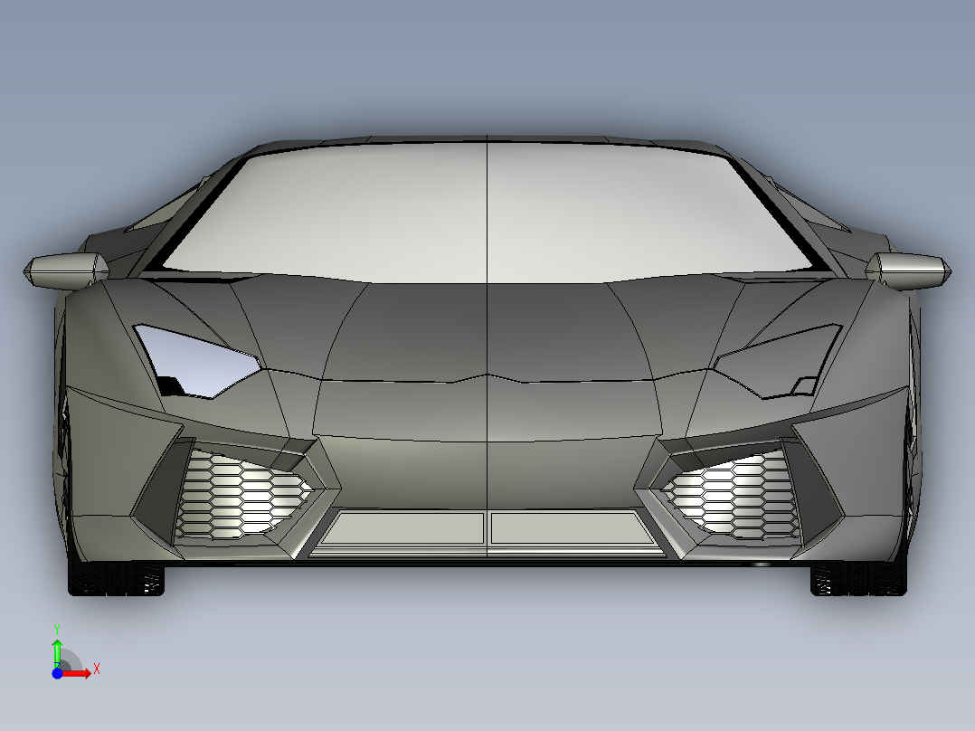 兰博基尼前视图