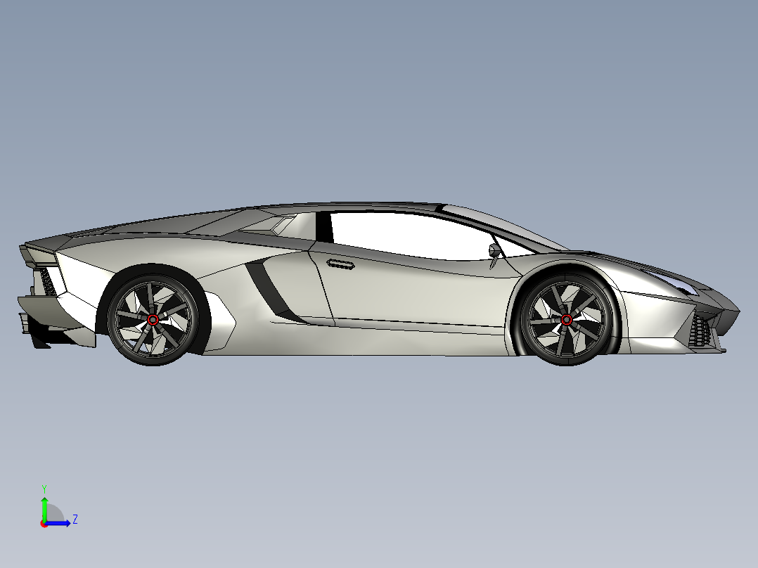 兰博基尼左视图