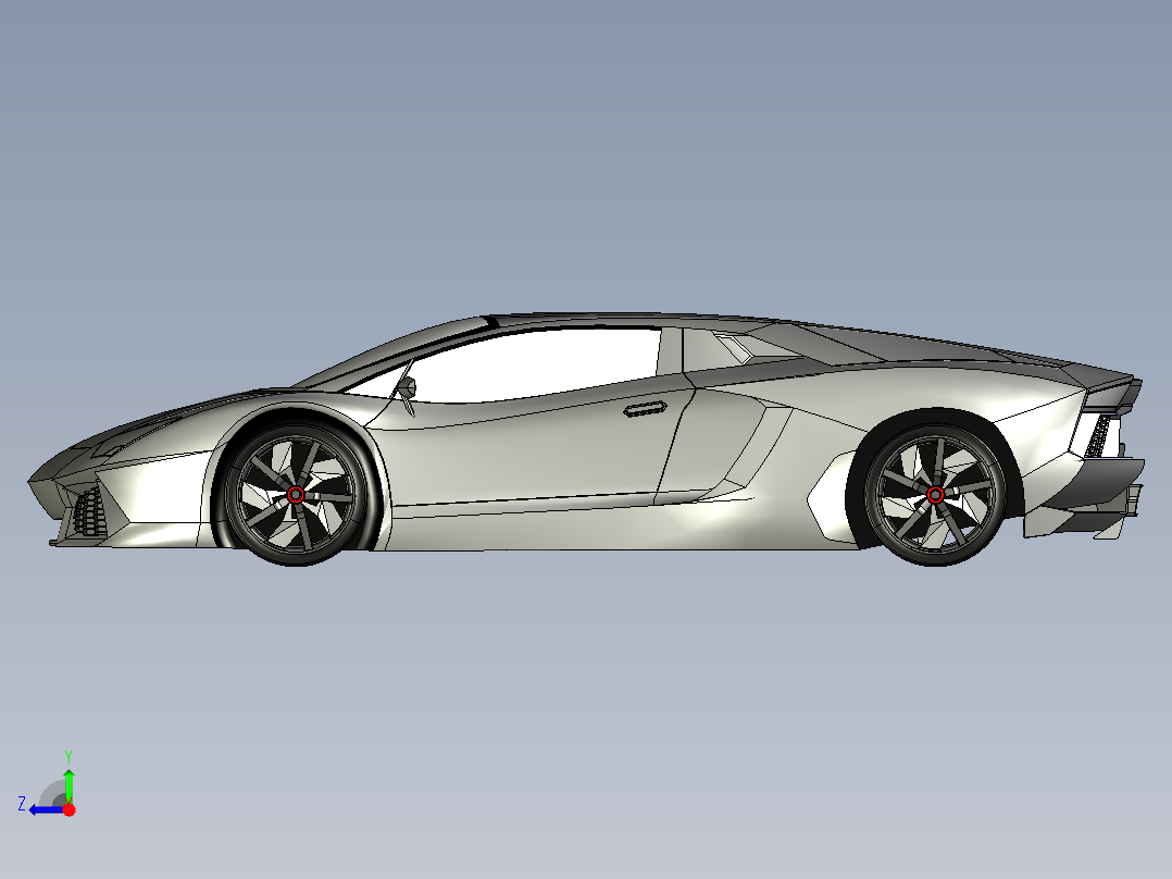 兰博基尼右视图